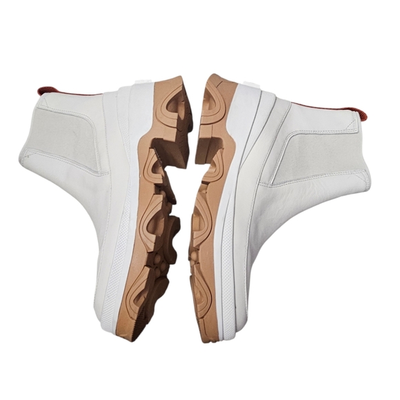 Sorel Brex Chelsea Ankle Boot Leather Women's 7.5 Pull On Natural Sea Salt - Picture 3 of 14